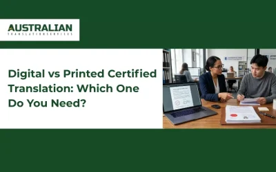 Digital vs Printed Certified Translation